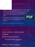 Two Language of Mathematics