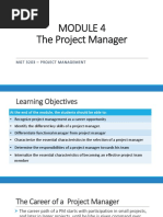 MODULE 4 The Project-Manager