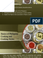 Learn key cooking styles and techniques of Filipino cuisine