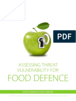 Assessing Threat Vulnerability For Food Defence