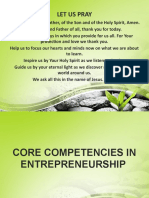 Core Competencies in Entrepreneurship