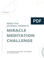 Miracle Meditation Challenge: Week Five Journal Prompts