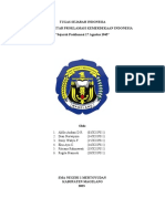 Tugas Sejarah Indonesia Artikel Seputar Proklamasi Kemerdekaan Indonesia "Sejarah Proklamasi 17 Agustus 1945"