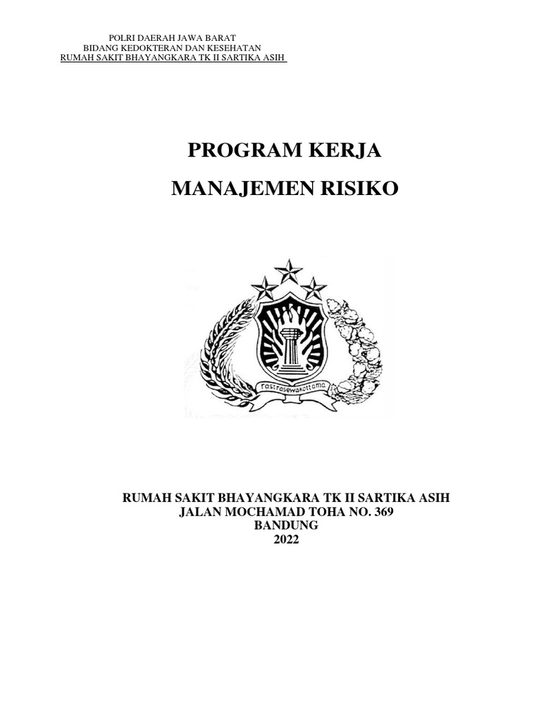 Program Manajemen Risiko RSBSA 2022 | PDF