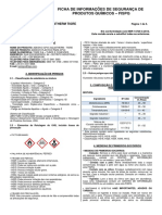 Ficha de Informações de Segurança de Produtos Químicos - Fispq