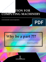 Association For Computing Machinery: An Internationally Renowned Organization