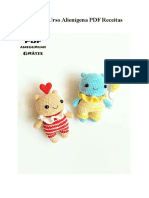 Amigurumi Urso Alienigena PDF Receitas Gratis