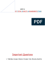 Basic Concepts of Otal Uality Anagement: UNIT-2