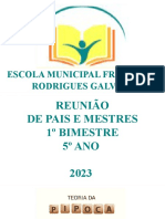 Reunião de pais e mestres da Escola Municipal Francisco Rodrigues Galvão