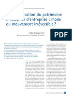 L'externalisation Du Patrimoine Immobilier D'entreprise: Mode Ou Mouvement Irréversible ?