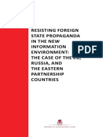 Resisting State Propaganda in The New Information Environment The Case of The EU Russia and The Eastern Partnership Countries