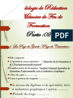 Méthodologie de Rédaction Du Mémoire de Fin de Formation: Partie:02