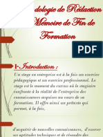 Méthodologie de Rédaction Du Mémoire de Fin de Formation