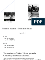 La violencia como tema central en las primeras lecturas