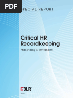 Critical HR Record Keeping From Hir 2 Termination