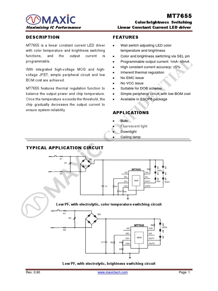 MT7655 DS - EN - Rev0.90 | PDF | Electrical Equipment | Electronics