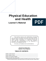 Physical Education and Health: Learner's Material