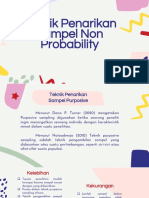 TEKNIK PENARIKAN SAMPEL NON PROBABILITY