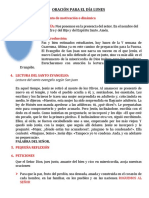 Esquema para La Oración - Lunes 27 Marzo 2023