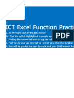 ICT Excel Function Practice