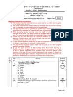 Maharashtra State Board of Technical Education (Autonomous) (ISO/IEC - 27001 - 2005 Certified) Winter - 2022 Examination Model Answer Subject: 22619