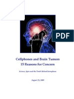Cellphones and Brain Tumors - 15 reasons for concern