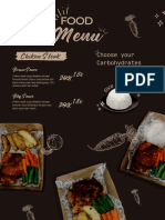 Chiken steak brown sauce menu pilihan karbohidrat