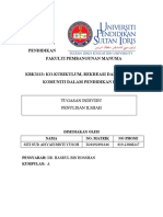 Jabatan Pengajian Pendidikan Fakulti Pembangunan Manusia Kbk3113: Ko-Kurikulum, Rekreasi Dan Sokongan Komuniti Dalam Pendidikan Khas