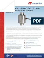 Thames Side T35 Weighbridge Load Cell Data Sheet