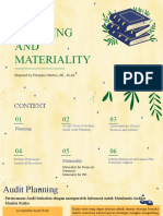 Planning Audit and Materiality
