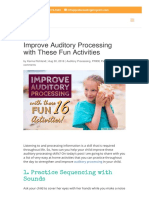 Auditory Processing Exercises