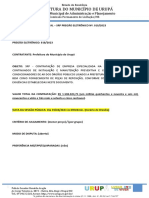 Prefeitura Do Município de Urupá: Secretaria Municipal de Administração e Planejamento