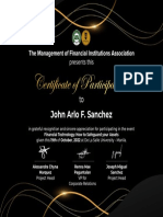(Certificate of Participation) Financial Technology - How To Safeguard Your Assets