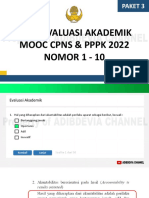 Soal Evaluasi Akademik Mooc Cpns & PPPK 2022 NOMOR 1 - 10: Paket 3