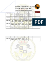 Horario Atencion A Padres 2021