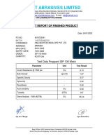 COA PO 4516725041 ISP 100 Mesh