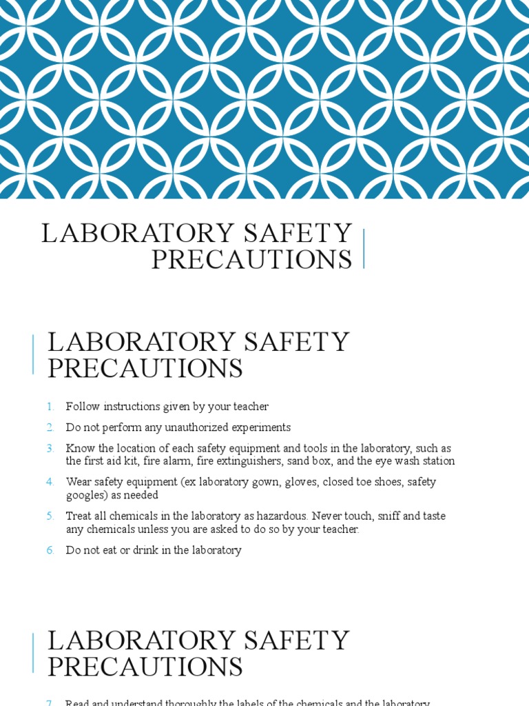 Chem. Lab Rules Signages Apparatus PDF Laboratories Radioactive Decay