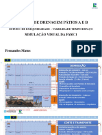 Sistema de Drenagem Pátios A E B: Simulação Visual Da Fase 1