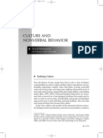 Defining Culture CULTURE AND NONVERBAL BEHAVIOR