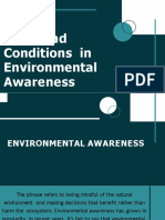 Belief and Conditions in Environmental Awareness