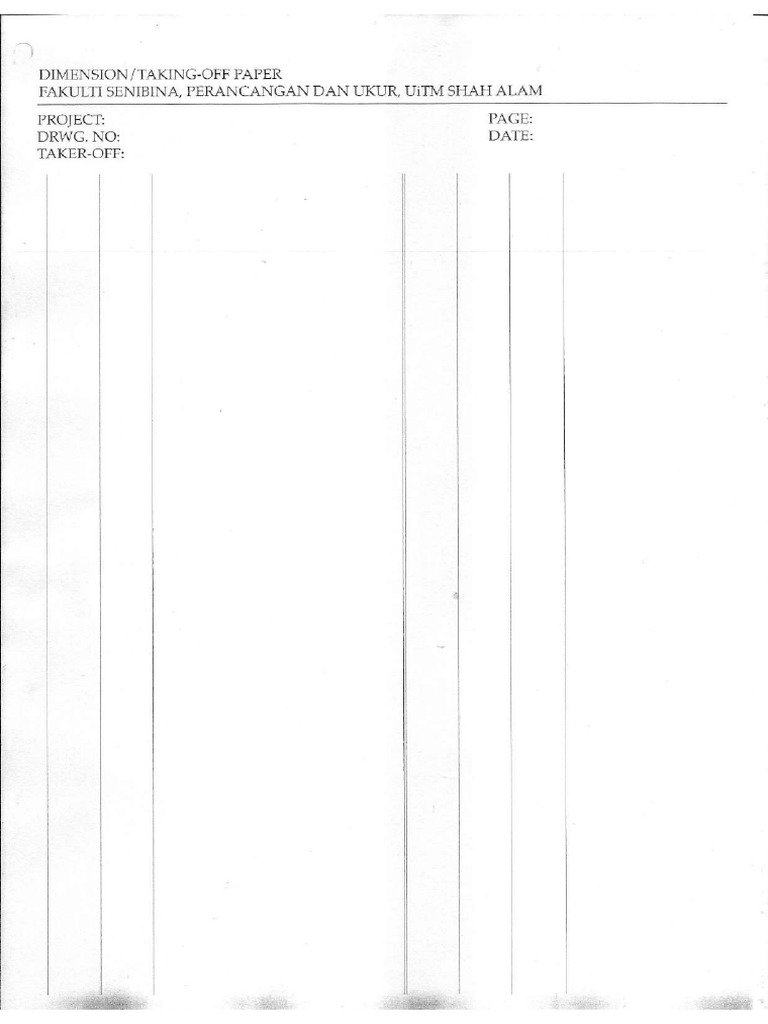 Taking-Off Paper | PDF