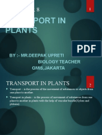 Transport in Plants: By:-Mr - Deepak Upreti Biology Teacher Gmis, Jakarta