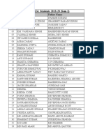 CRN Student Name Father Name: List of M.Ed. Students 2018-20 (Sem-I)