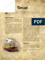 Familiars: Creating A Familiar