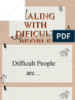 Dealing With Dificult People