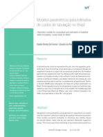 Artigo Técnico: Modelos Paramétricos para Estimativa de Custos de Tubulação No Brasil