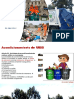 Manejo de Rsu: Barrido, Almacenamiento, Recolección, Transporte, Transferencia Tratamiento, Y Disposición Final