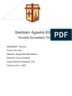 Instituto Agustín Elizalde: Escuela Secundaria Técnica