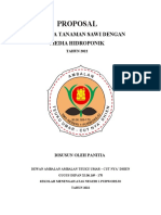 Proposal: Budidaya Tanaman Sawi Dengan Media Hidroponik