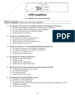 EMD Compilation: - Questions de Cours Partie 1 (6 Points) : Cocher La Ou Les Bonnes Réponses